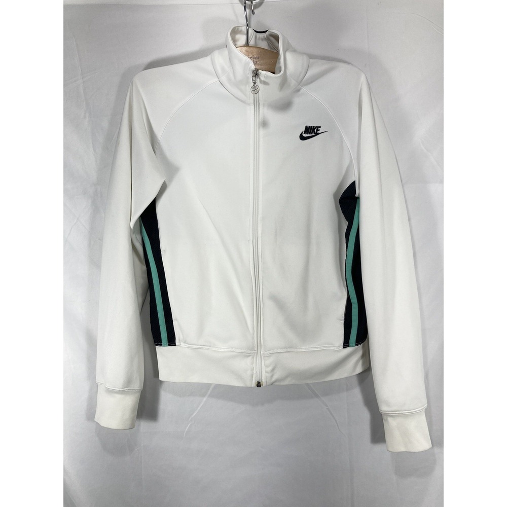 Vintage Nike Kids S 4-6 Tennis, sweater, White Black turquoise Windbreaker